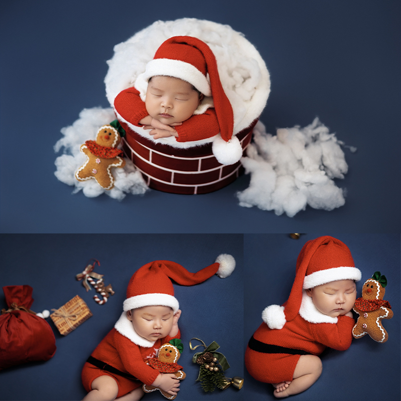 Baby Clothing Newborn - Santa Claus Newborn Photo Clothing Baby