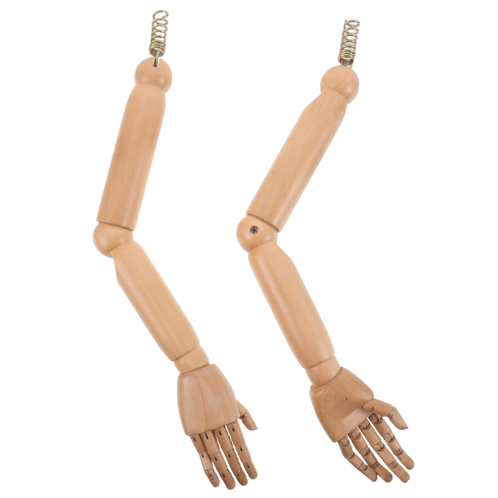 Baby Clothing Drawing - 1Pair Natural Wooden Mannequin Arm Replacement