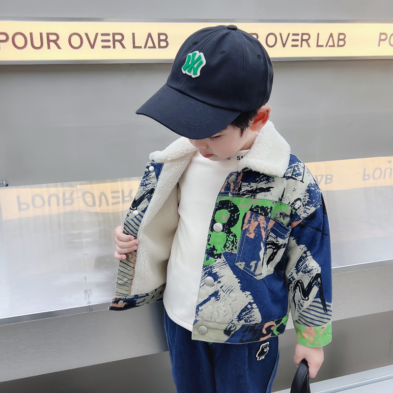 Kids Baby Warm Denim Jacket Pa - Baby Clothing Drawing review and price